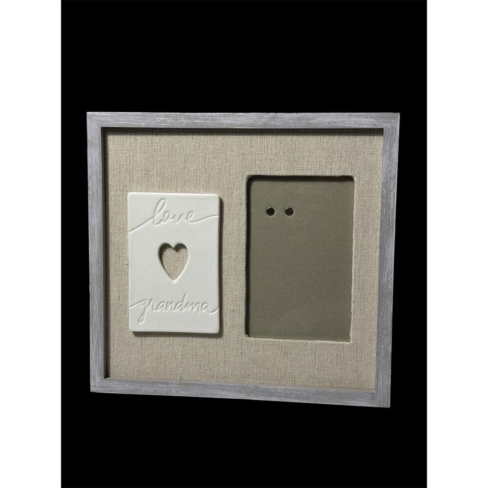Demdaco Pinewood & Ceramic Love Grandma Tabletop Photo Frame 3.5" x 5.5"